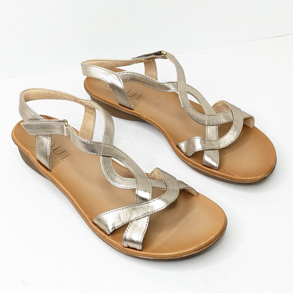 Soul Naturalizer Solo Strappy Sandals, Gold, Women's 9.5